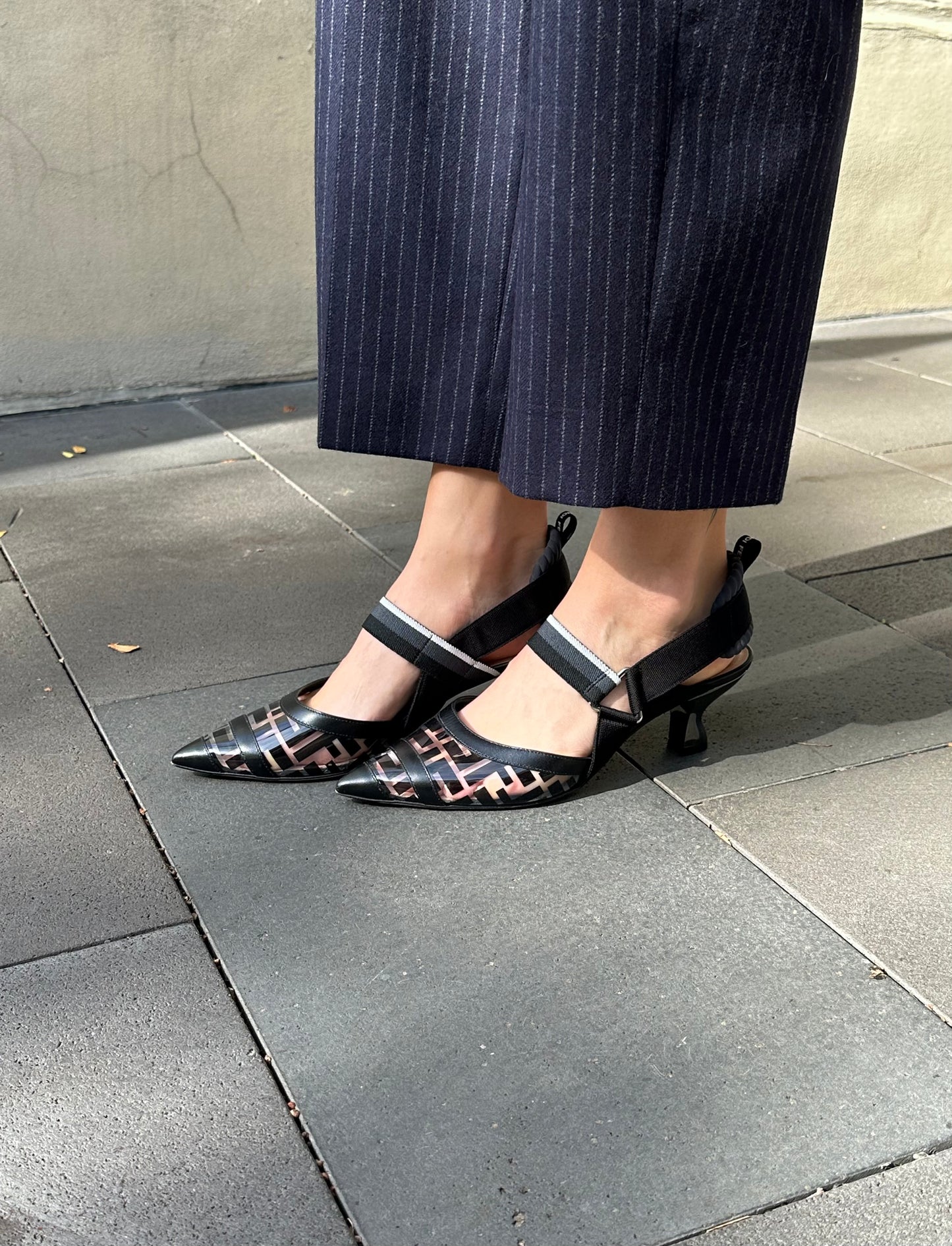 Fendi Colibri Black Heels Size 41