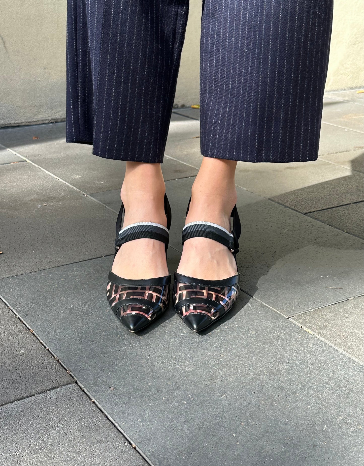 Fendi Colibri Black Heels Size 41