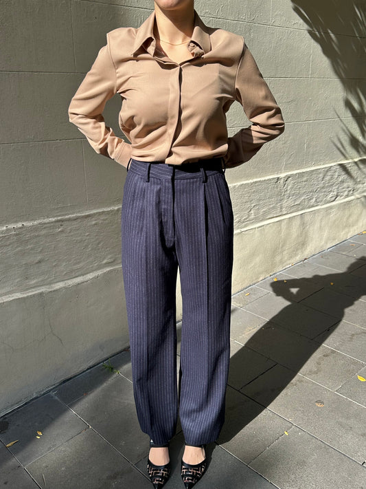 Gabriella Hearst Camel Shirt Size 44