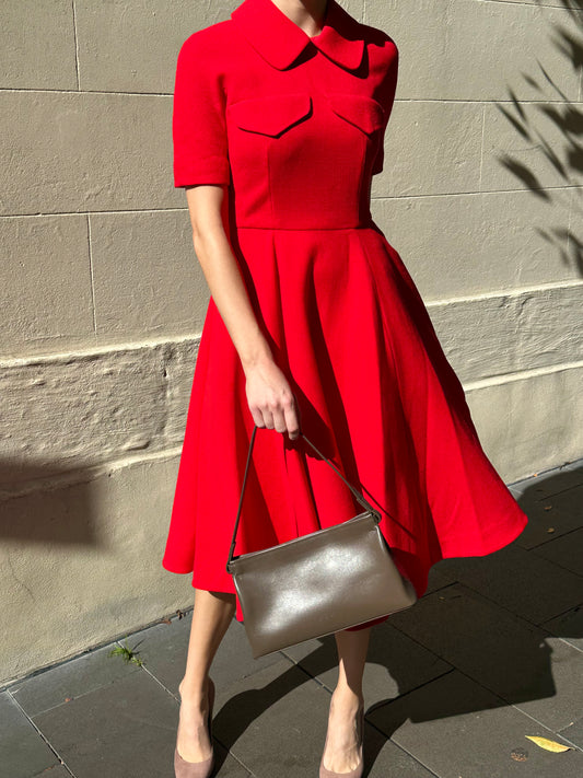 Emilia Wickstead Red Dress Size M