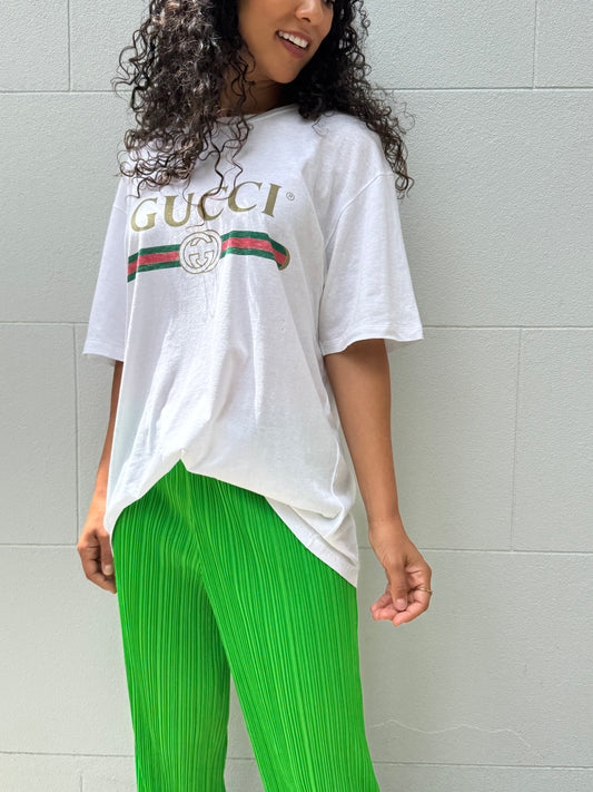 Pleats Please Green Pant Size 2