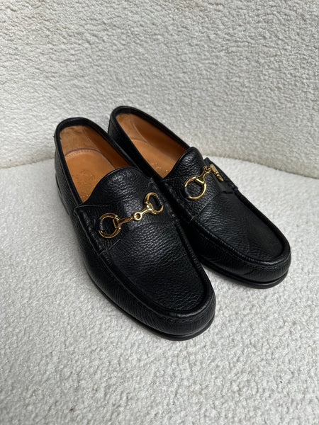 Horatio Horsebit Black Loafers Size 41