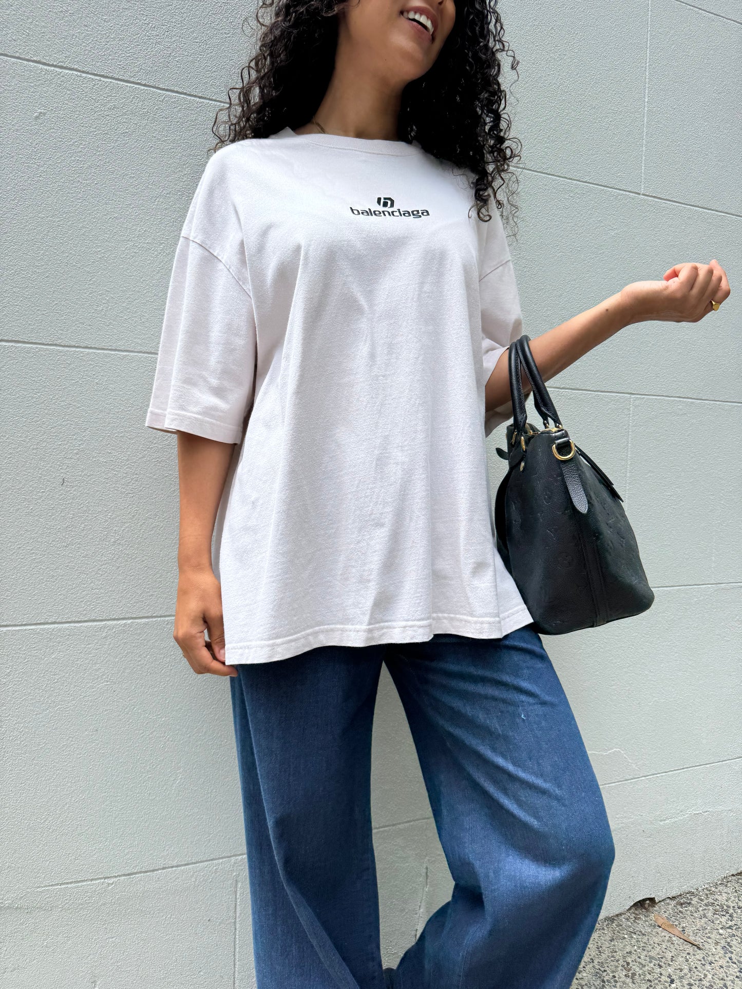 Balenciaga Beige Tee Shirt Size XL