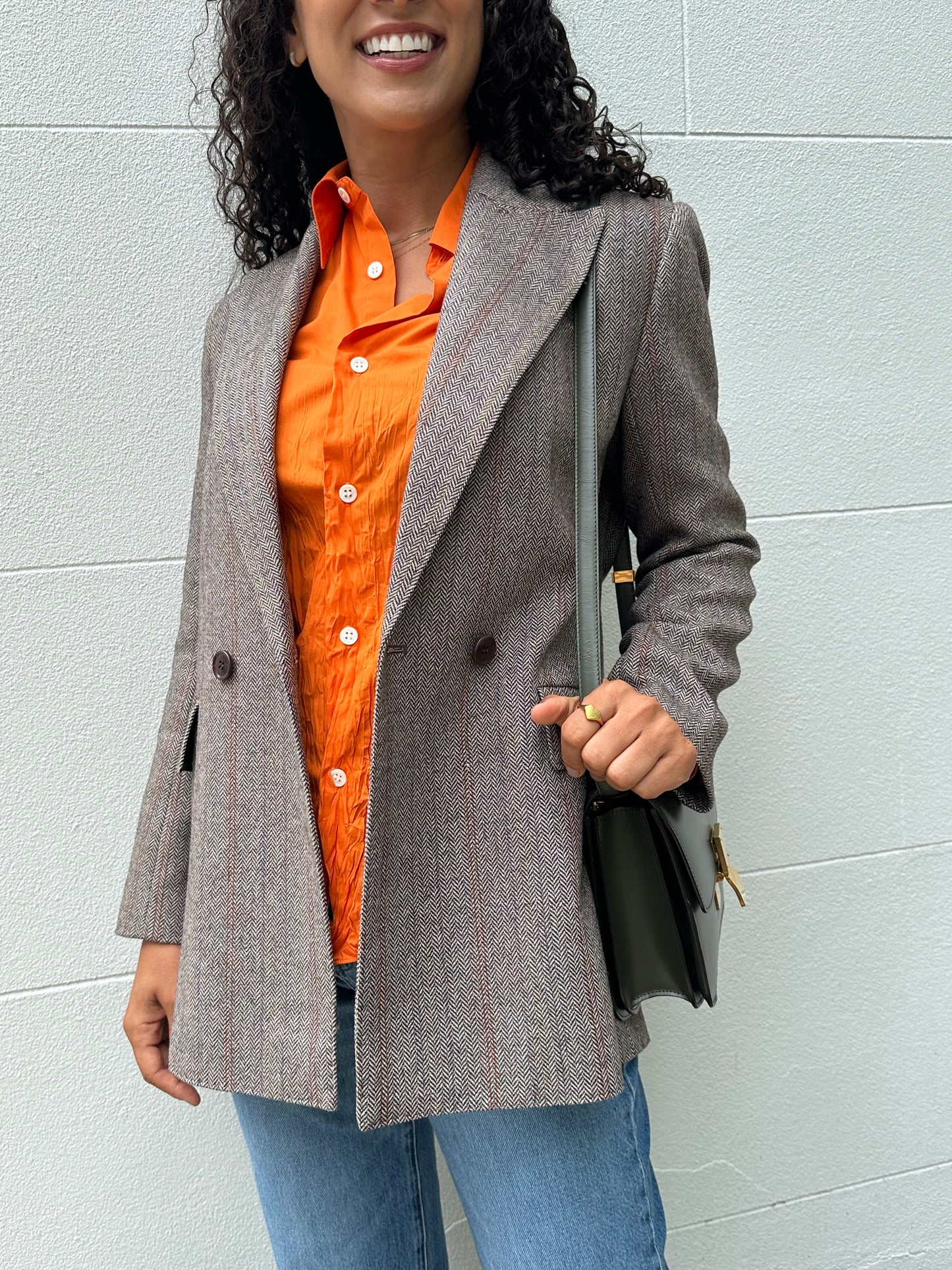 Scanlan Theodore Herringbone Jacket Size 8