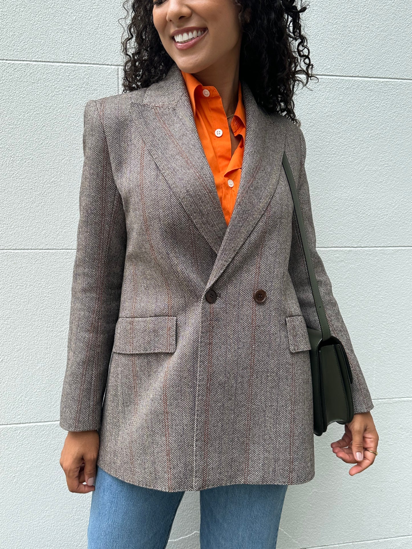 Scanlan Theodore Herringbone Jacket Size 8