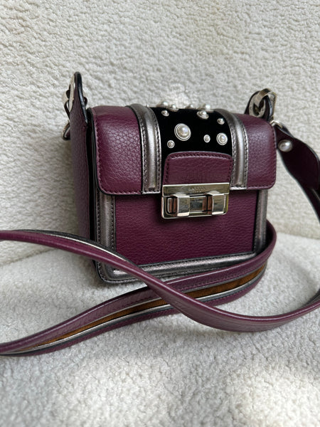 Lanvin Small Pearl Crossbody Bag