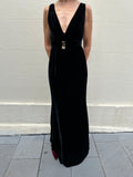 Oscar de la Renta Velvet Gown Size US0