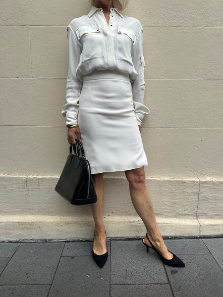 Tom Ford White Shirt Dress Size 34