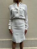 Tom Ford White Shirt Dress Size 34