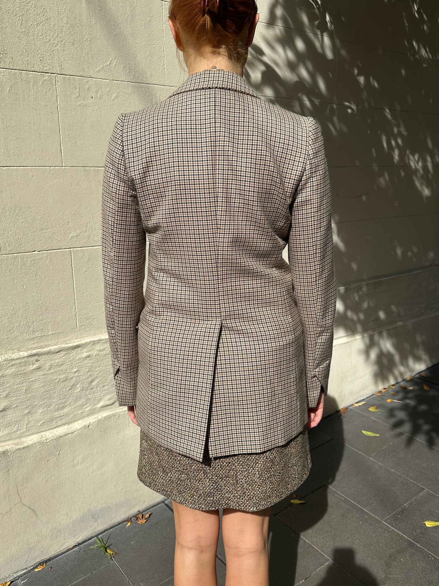 Stella McCartney Brown Check Jacket Size 40