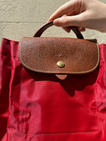 Longchamp Red Backpack