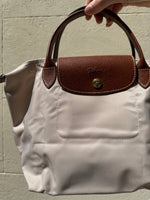 Longchamp Mini Ecru Pilage Bag