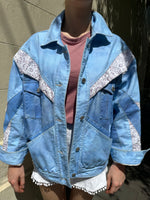 Isabel Marant Blue Denim Patch Jacket Size 40