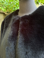 Sass and Bide Black Faux  Fur Jacket Size L