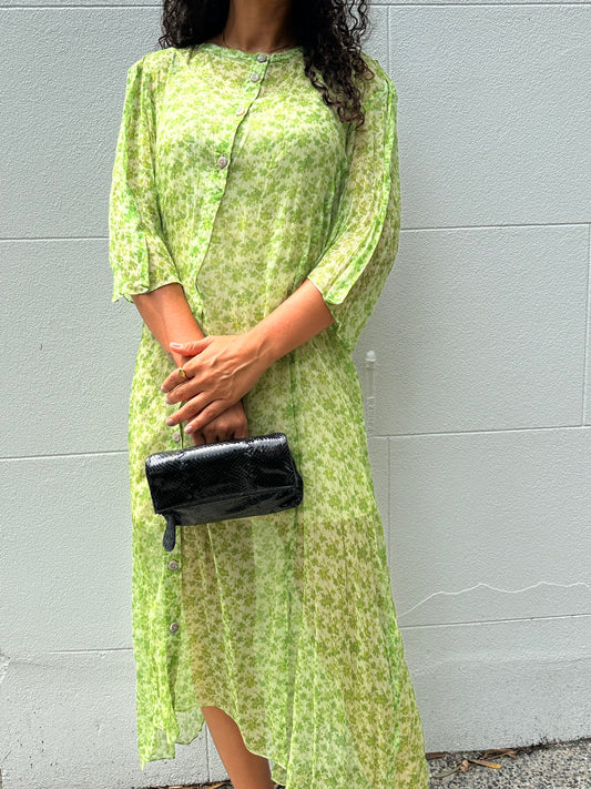 Acne Studios Sheer Green Dress Size 40