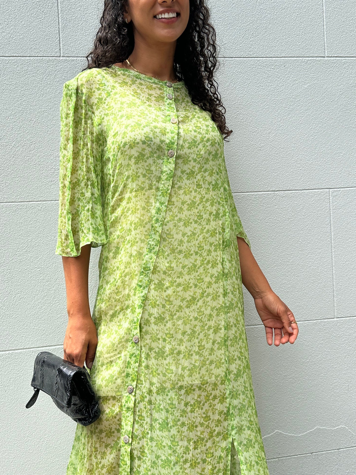 Acne Studios Sheer Green Dress Size 40