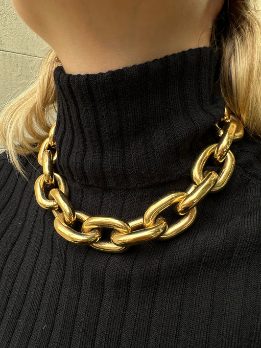 Paco Rabanne Gold Link Necklace