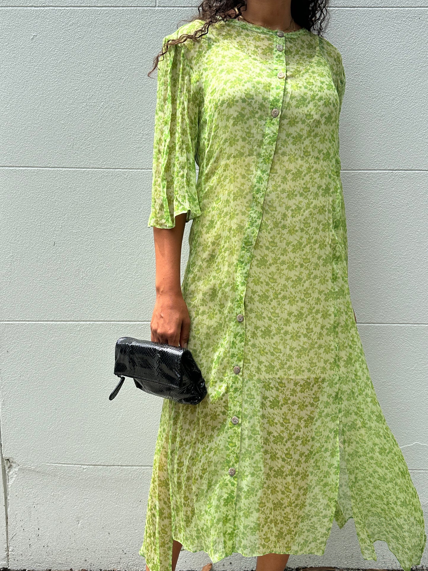 Acne Studios Sheer Green Dress Size 40