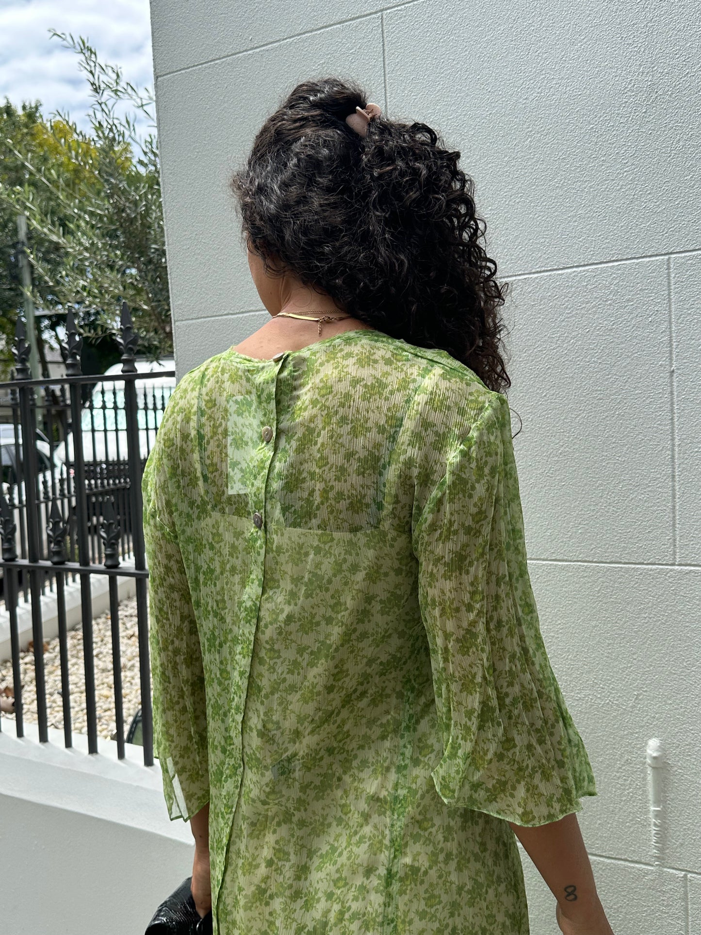 Acne Studios Sheer Green Dress Size 40