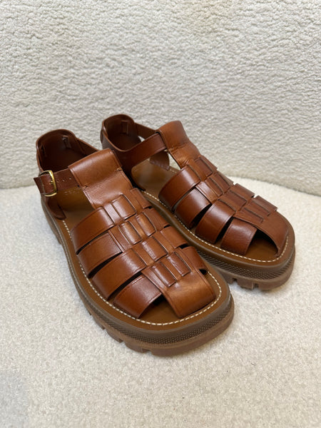 Celine Brown Tippi Sandals Size 39