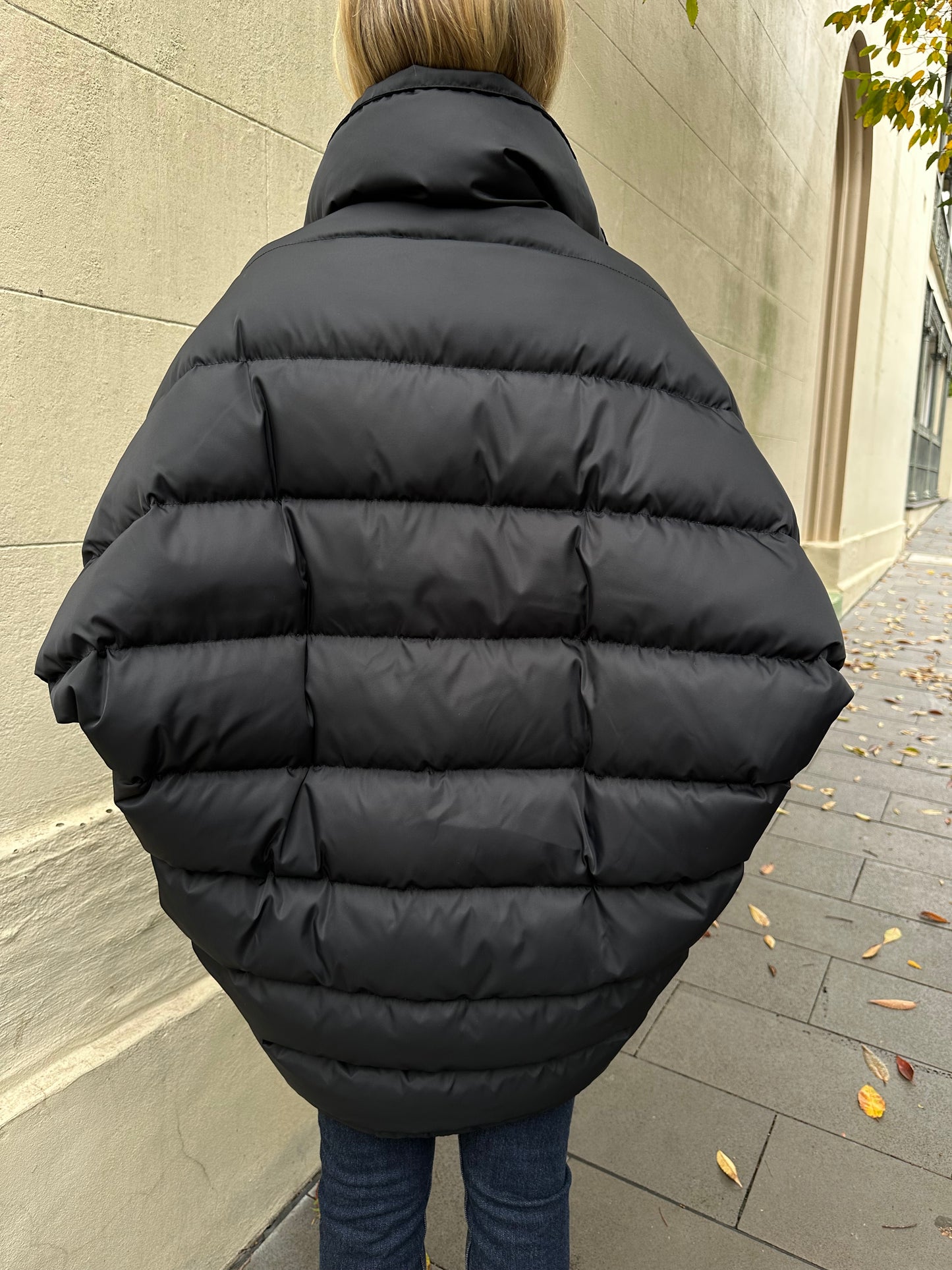 Courreges Reedition Oversize Black Puffer Coat Size M
