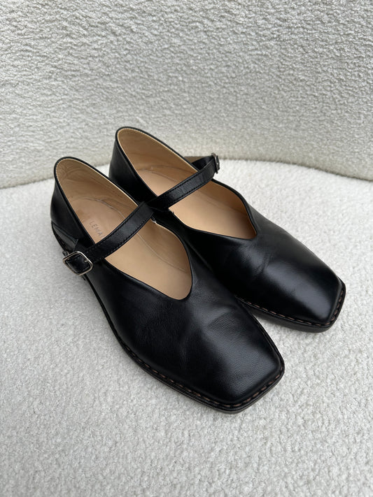 Lemaire Black Maryjane Flats Size 39