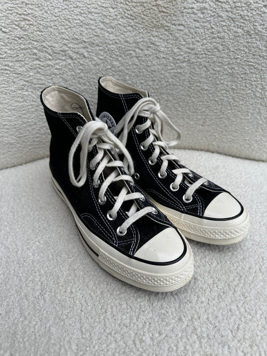 Converse Black Hightop Sneakers Size 36