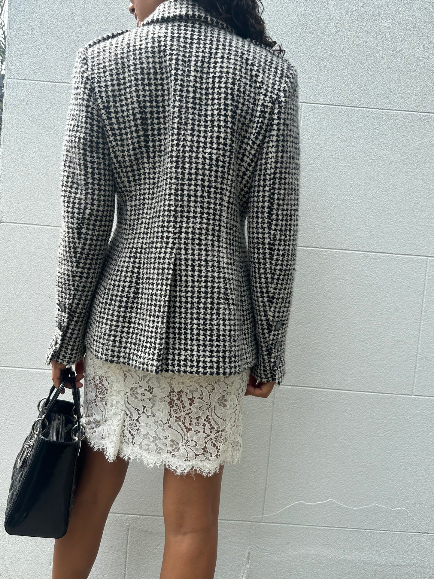 Chanel Houndstooth Jacket Size 40