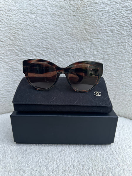 Chanel Brown CC Sunglasses