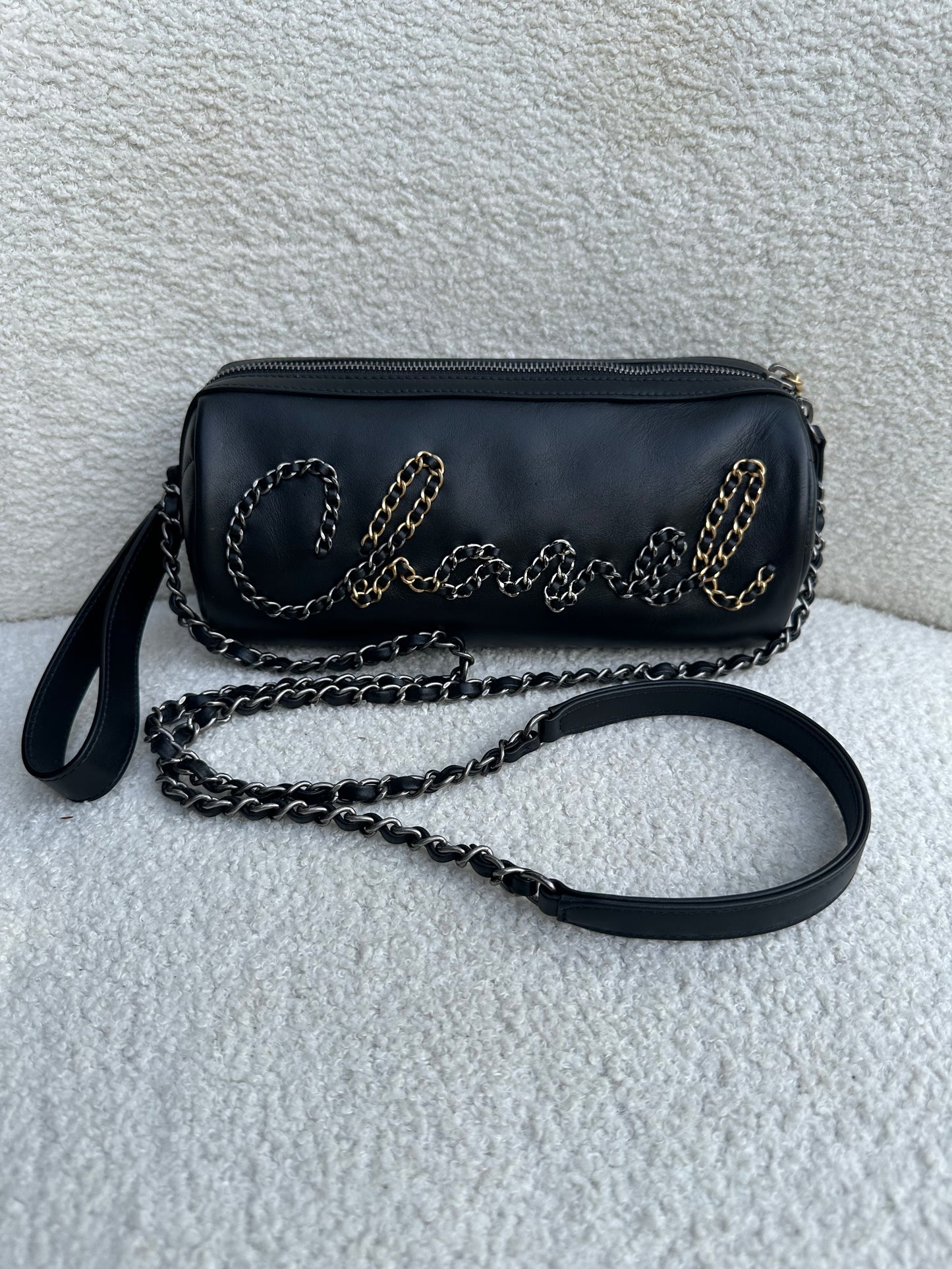 Chanel Barrel CC Black Bag