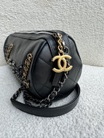 Chanel Barrel CC Black Bag