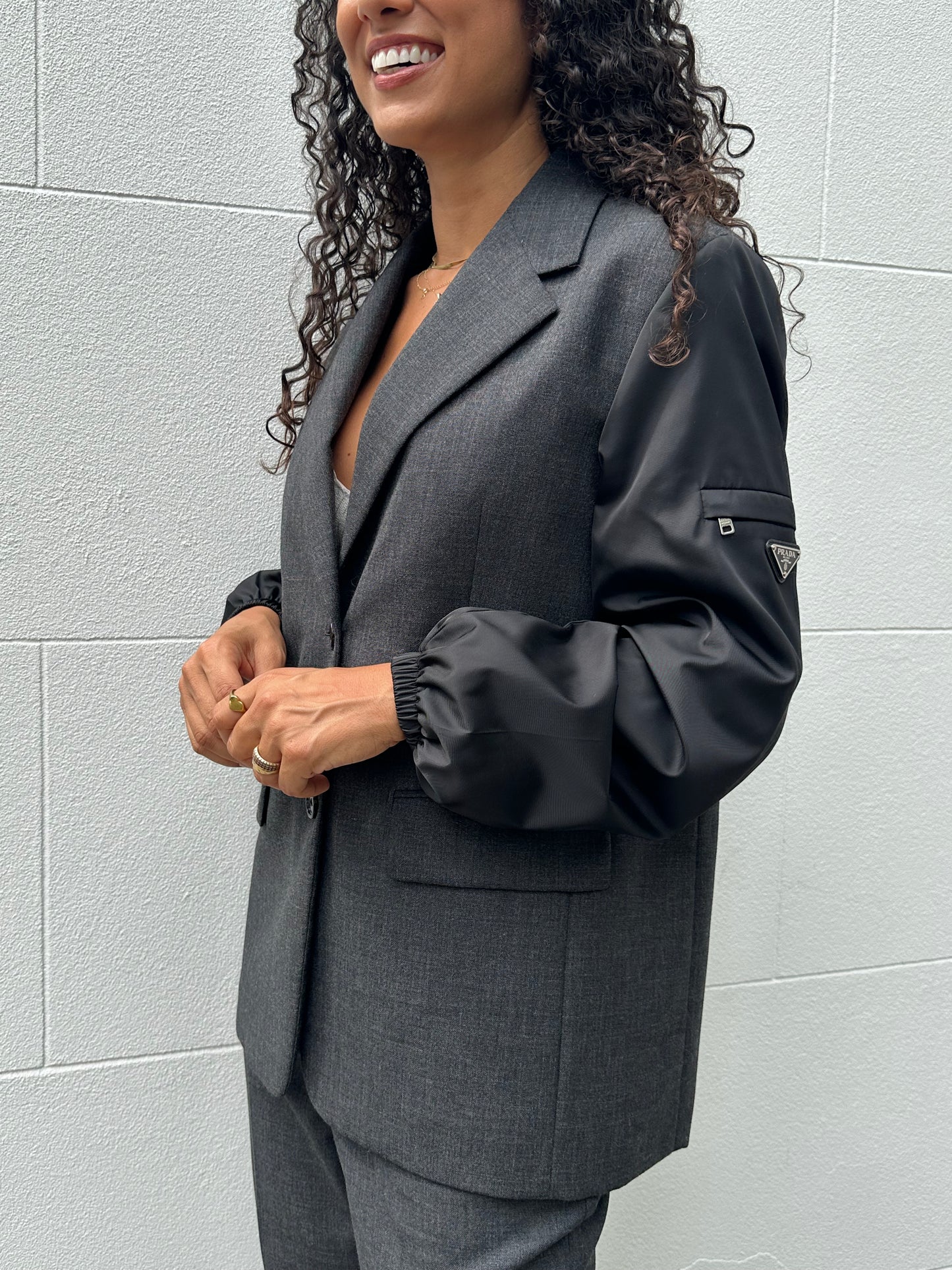 Prada Grey Pant Suit Size 40