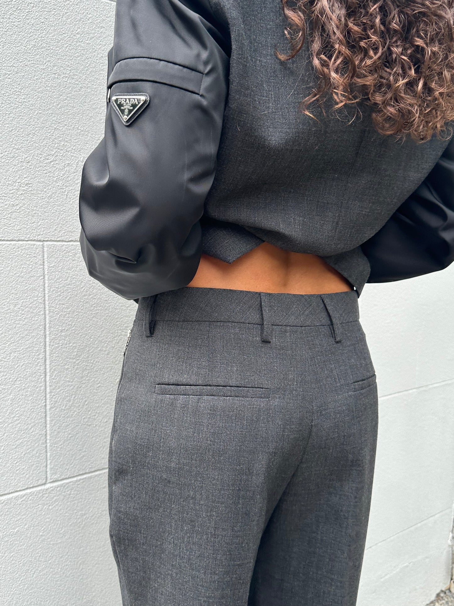 Prada Grey Pant Suit Size 40