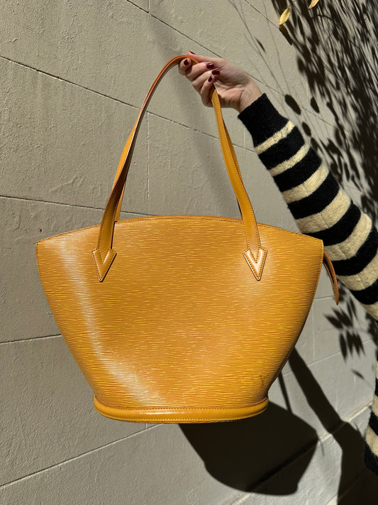 Louis Vuitton Tassil Yellow Epi Leather Saint Jacques Bag