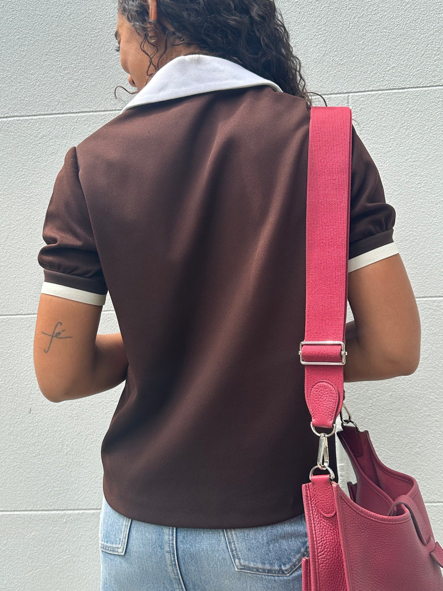 Miu Miu Zip Collar Top Size 40