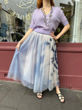 Fabiana Flippi Blue Tulle Skirt Size M/L