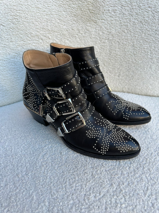 Chloe Suzanna Stud Boot Size 37.5