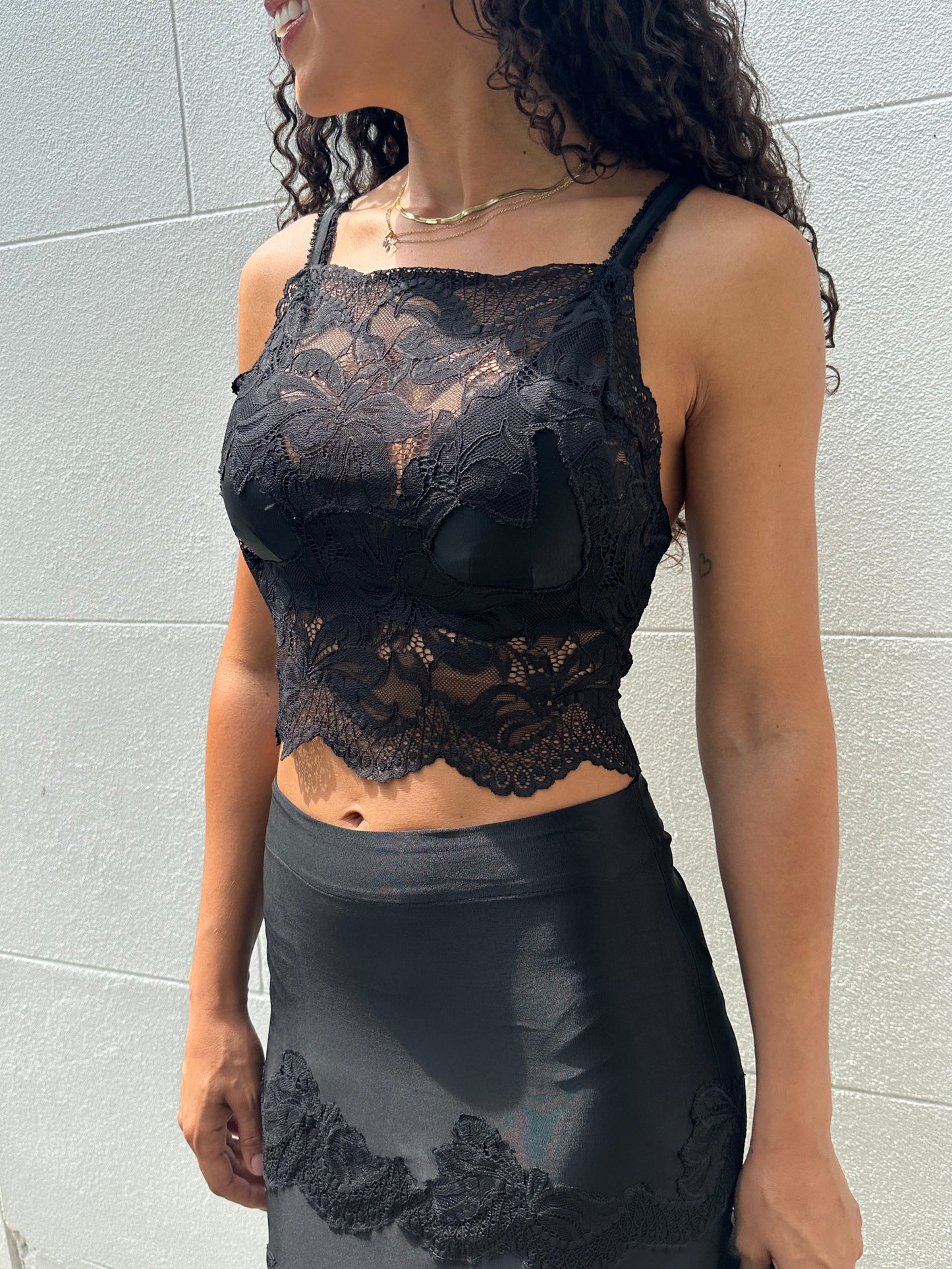 Paco Rabanne Black Lace Set Size 38
