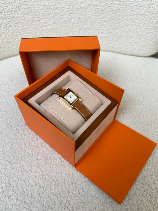 Hermes H Gold Watch