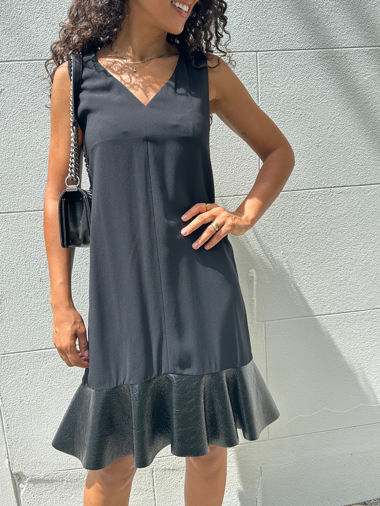 Louis Vuitton Patent Mini Dress Size 36