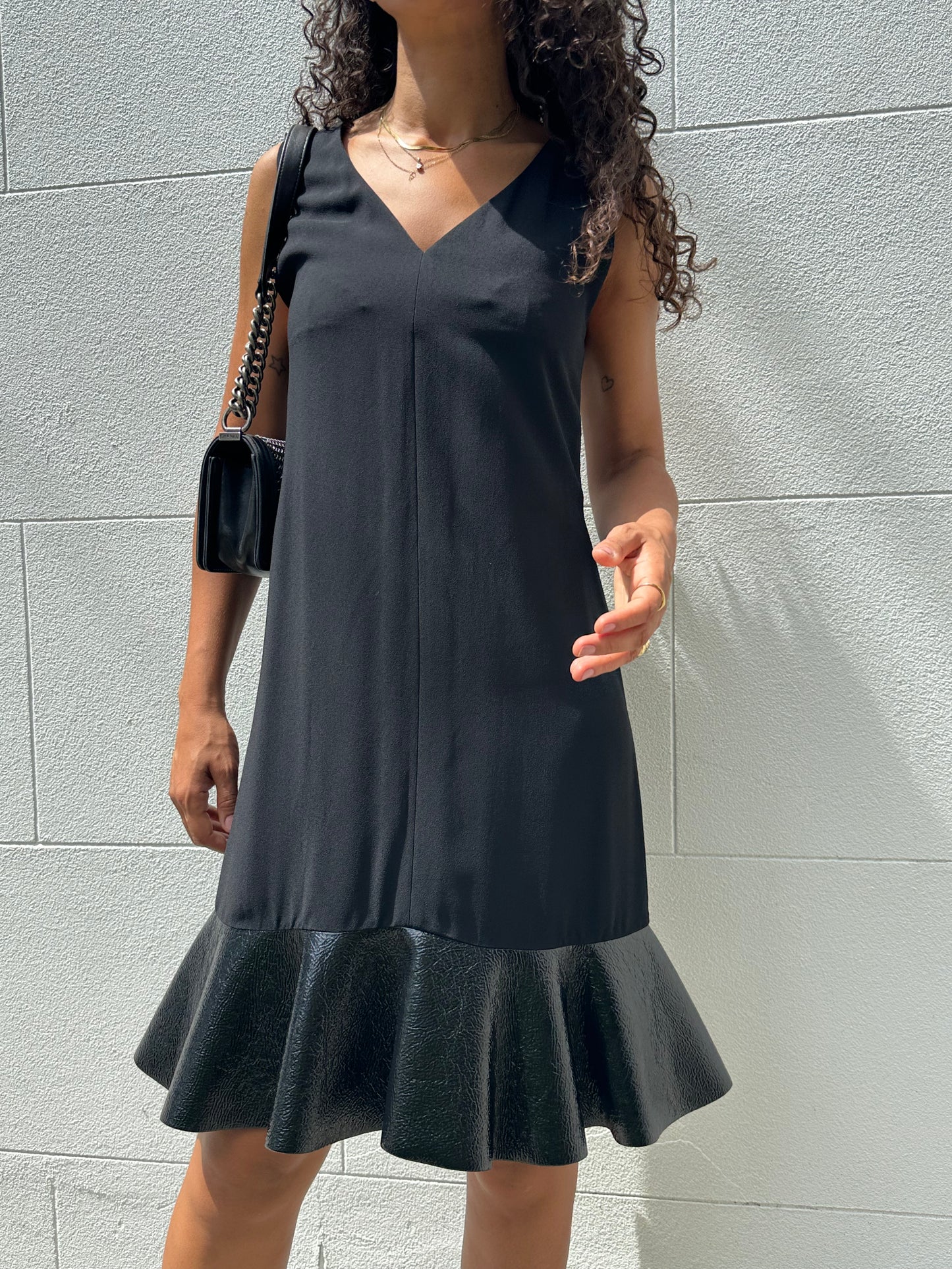 Louis Vuitton Patent Mini Dress Size 36