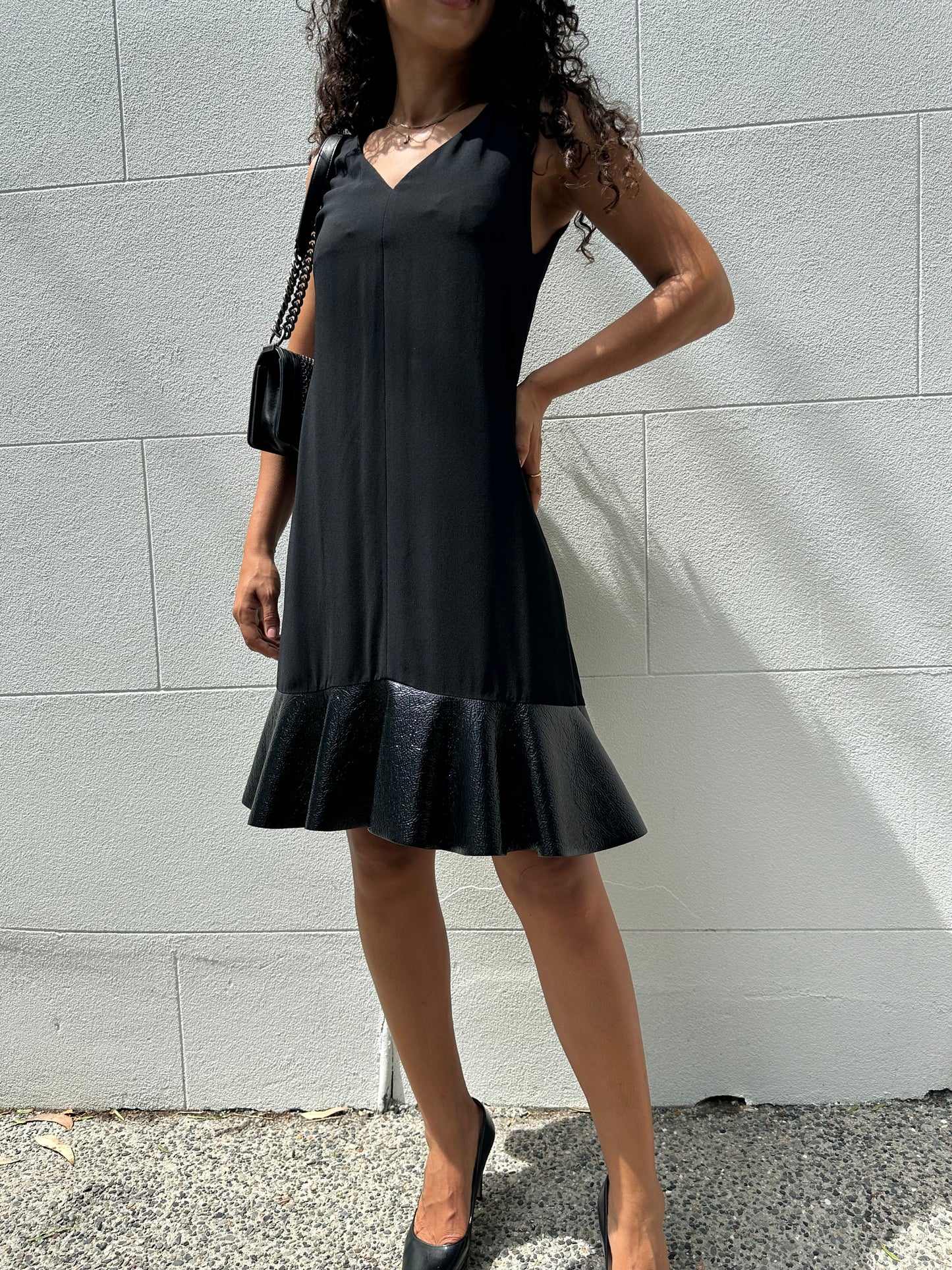 Louis Vuitton Patent Mini Dress Size 36