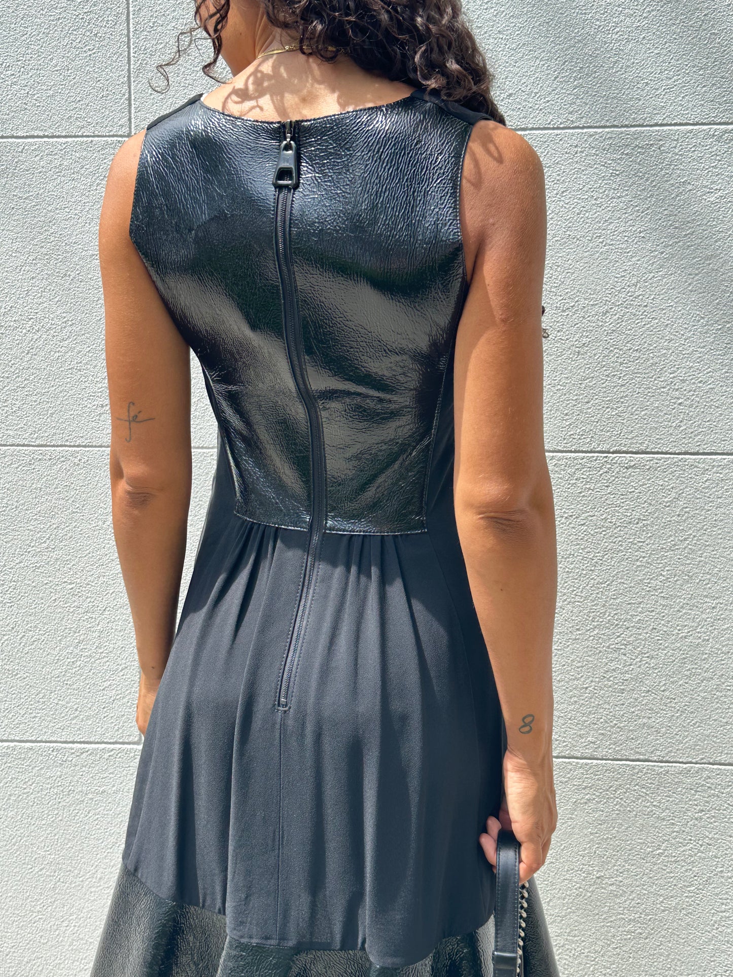 Louis Vuitton Patent Mini Dress Size 36