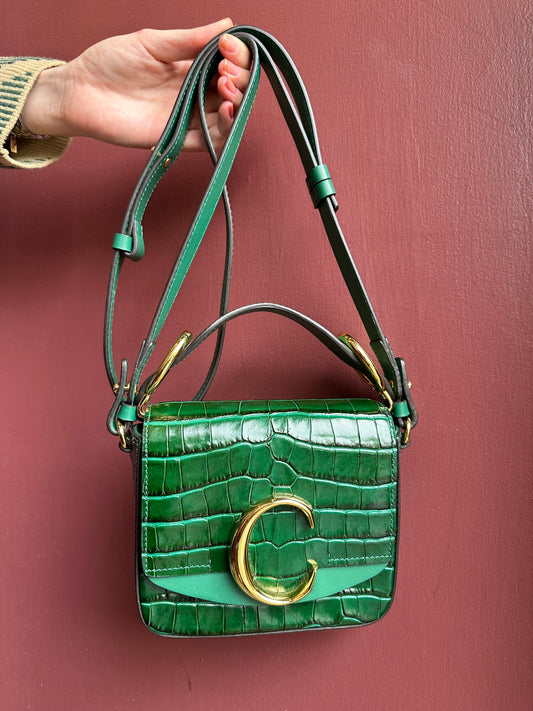 Chloe Green Crossbody Bag
