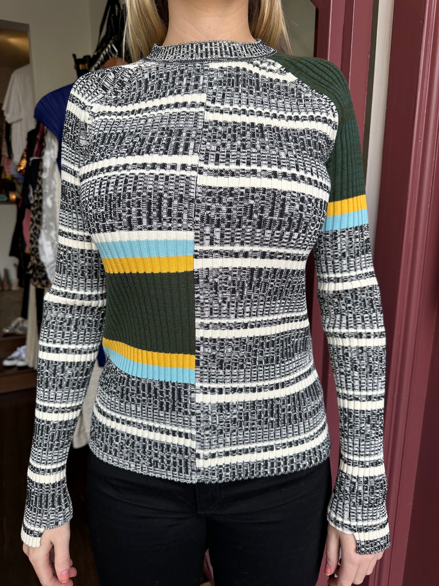 Victoria Beckham Stripe Rib Knit Size 1
