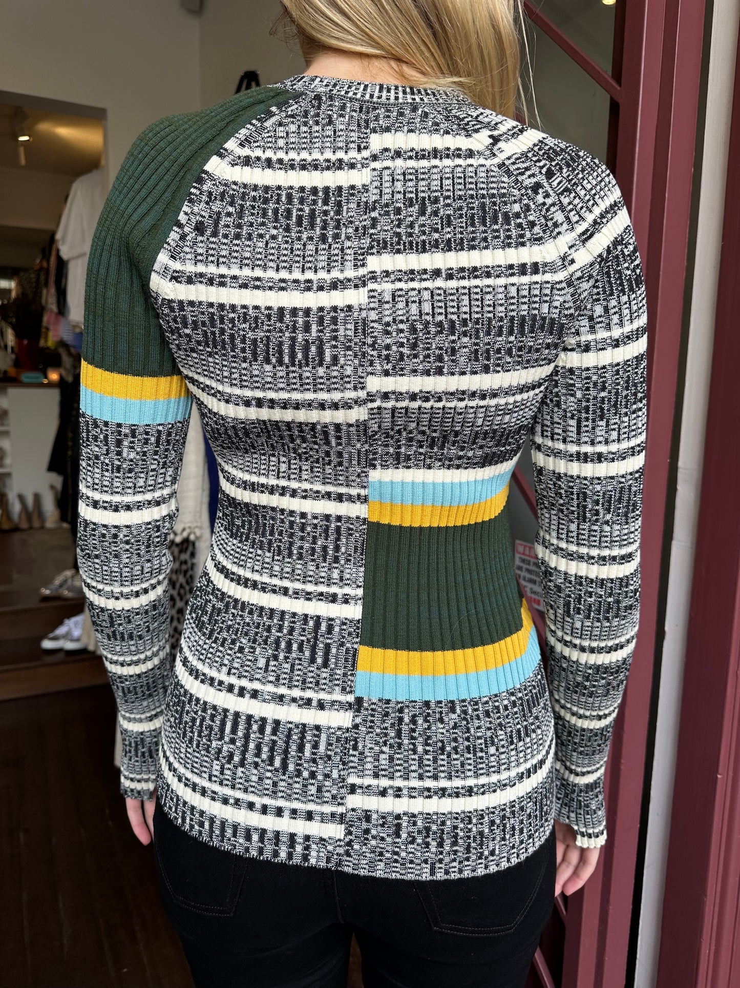 Victoria Beckham Stripe Rib Knit Size 1