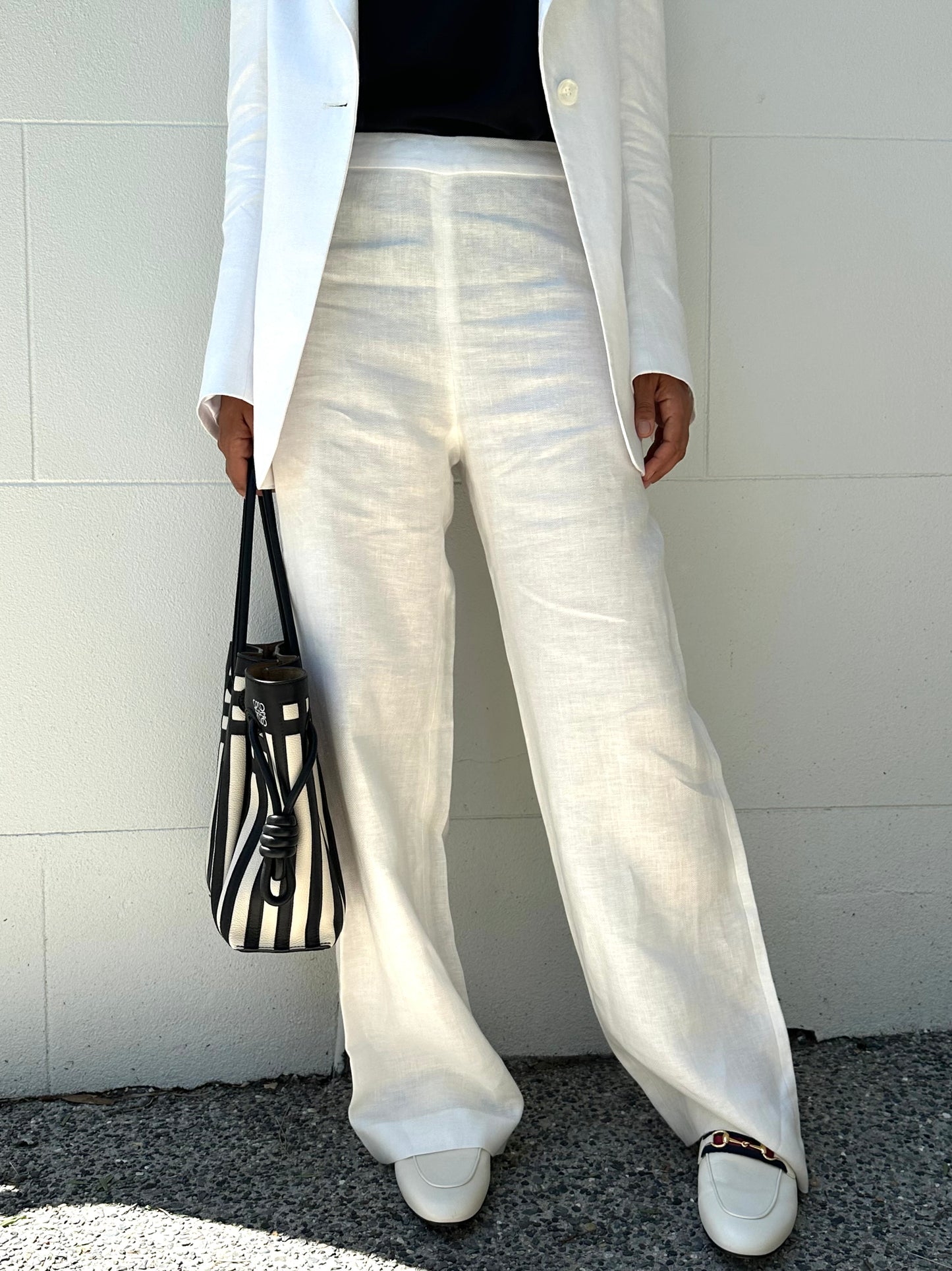 Carl Kapp White Linen Suit Size M