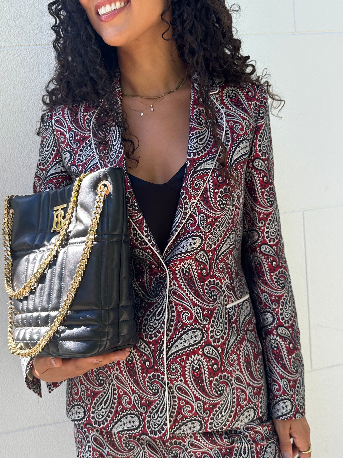 Golden Goose Red Paisley Suit Size 40