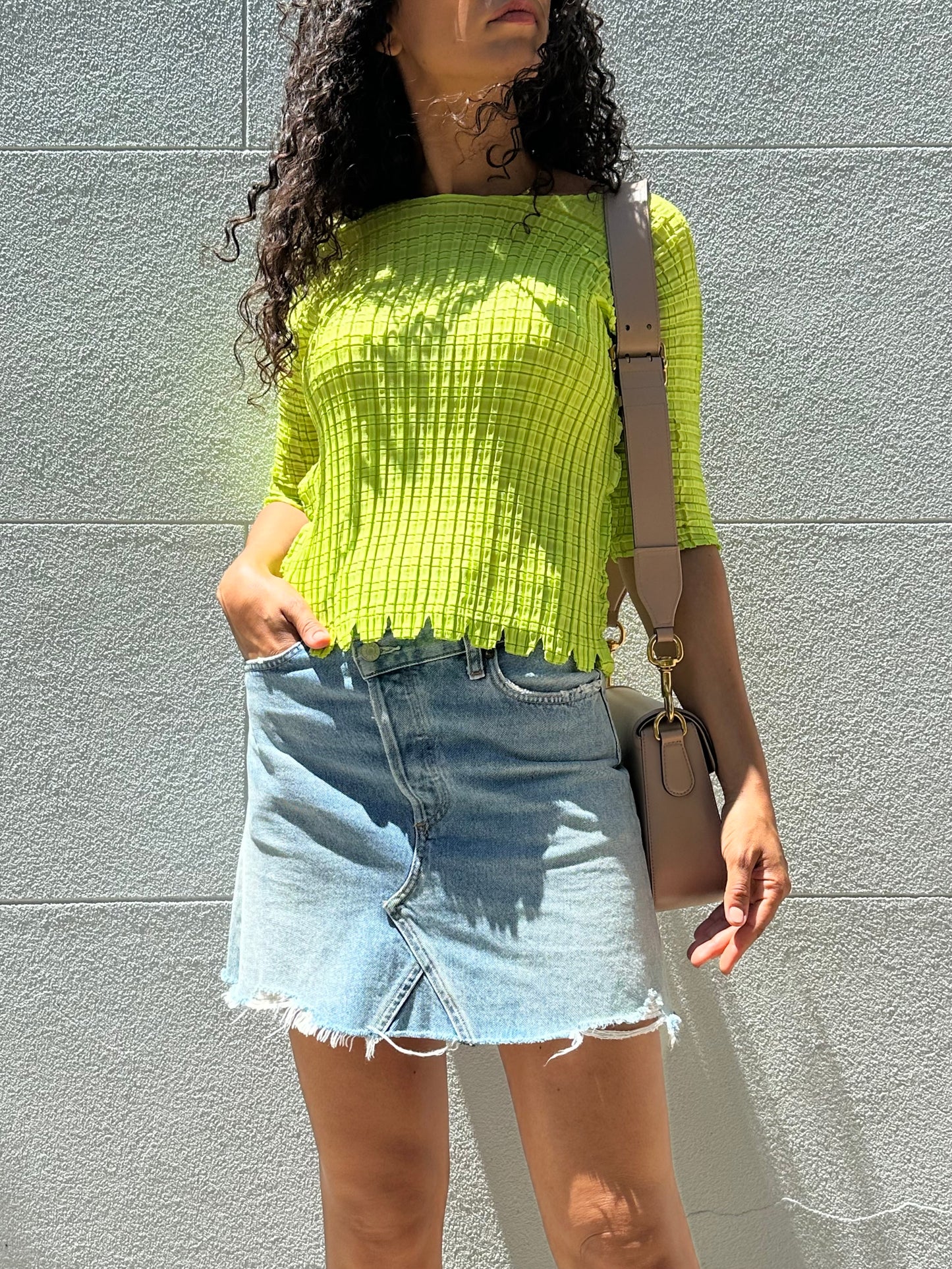 Agolde Denim Mini Skirt Size 24