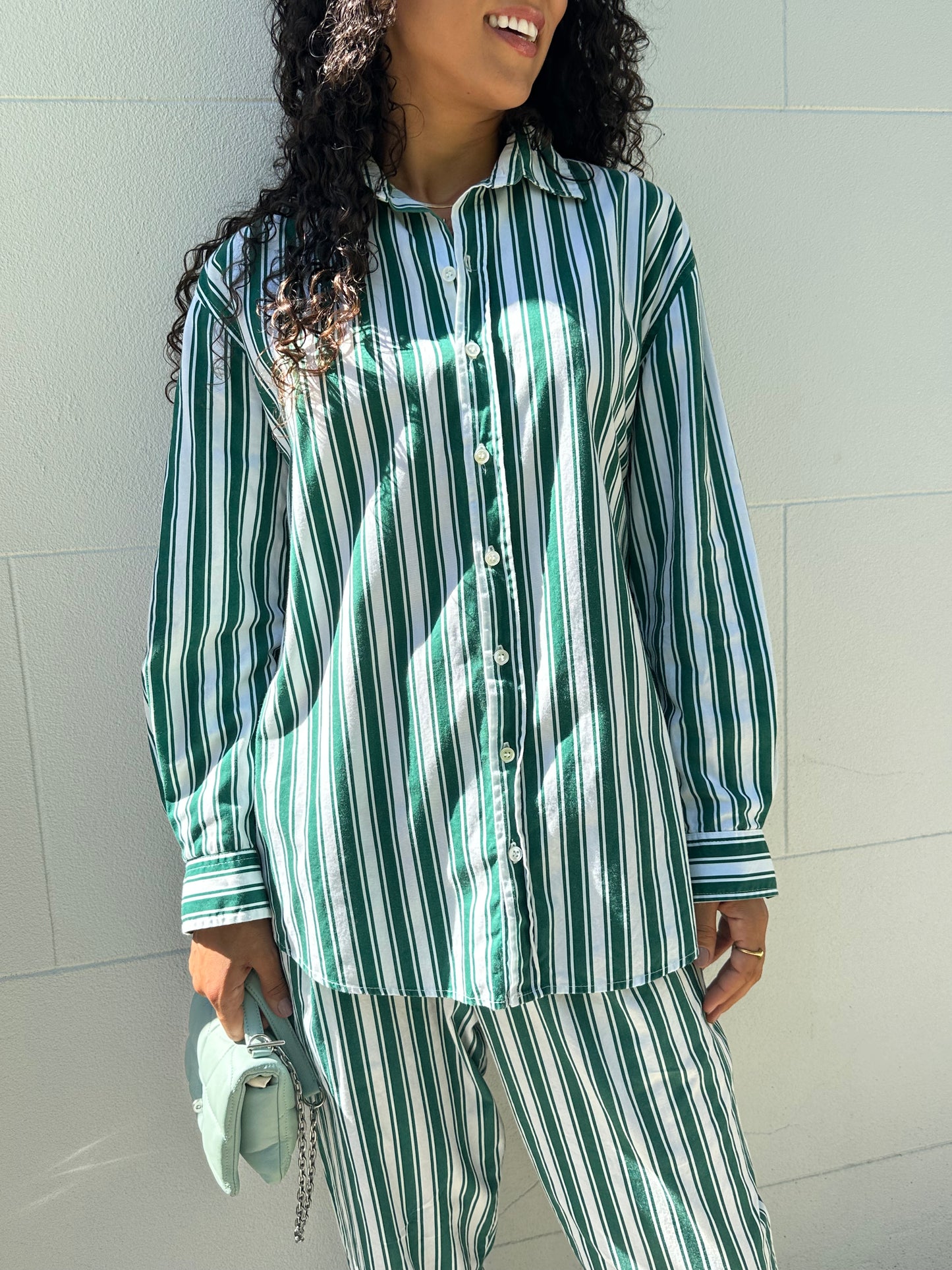Alex Trahanas Stripe Green Set Size 12
